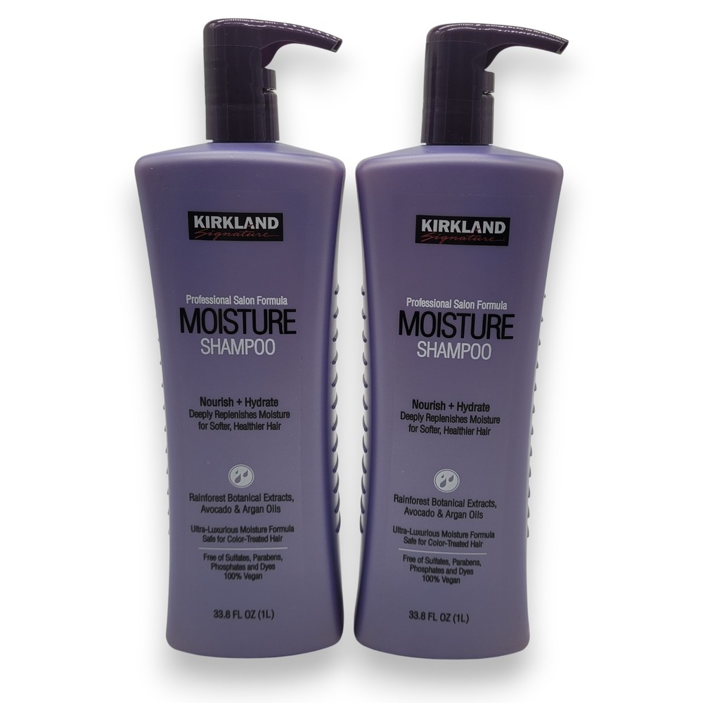 Kirkland Moisture Shampoo Twin Pack 33.8 oz Each, Vegan & Color Safe - Picture 7 of 7